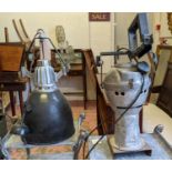 THEATRICAL EQUIPMENT, four pieces, comprising theatre lights and associated equipment. (4)