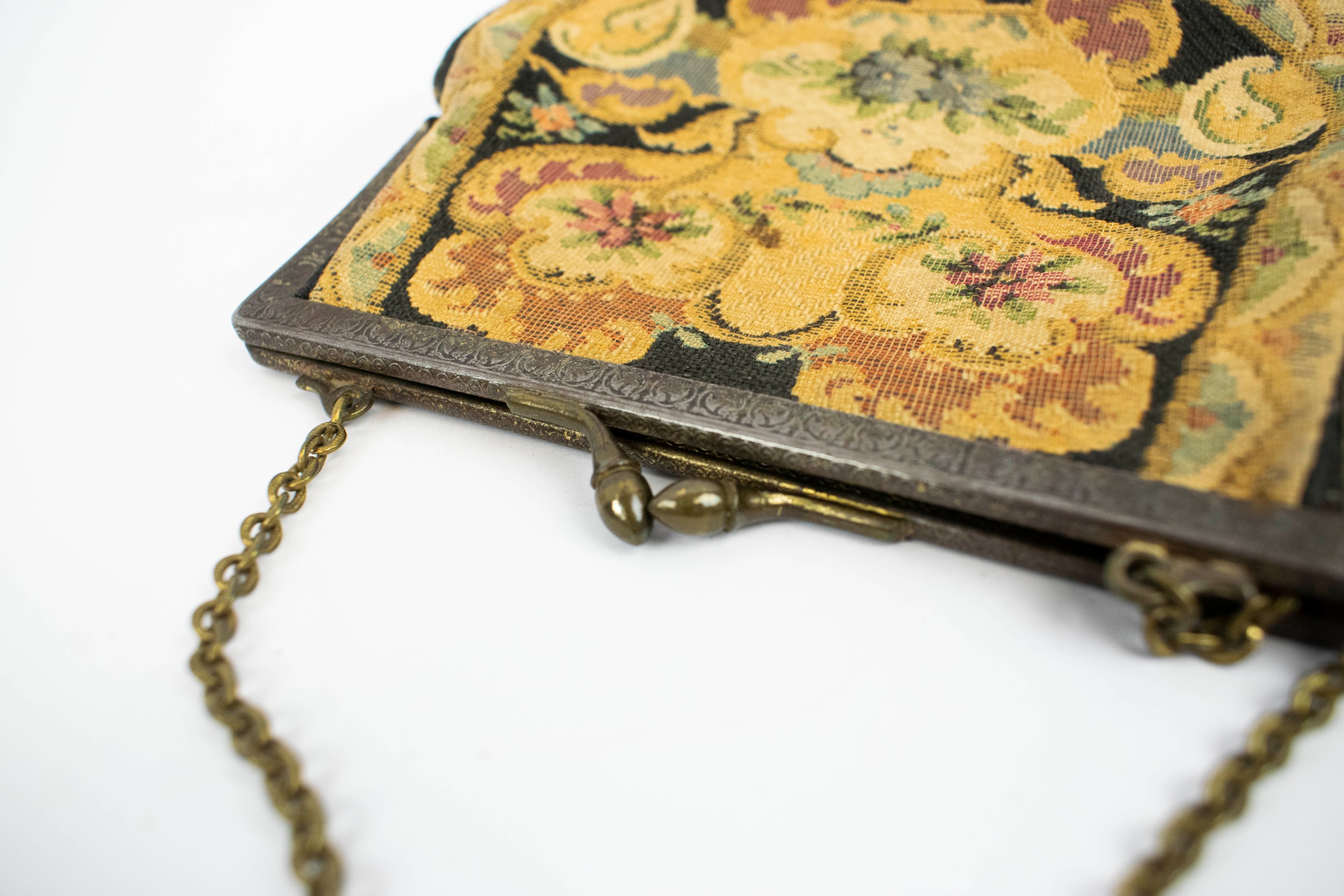 EVENING BAG, Victorian embroidered, together with a Victorian boxed set of three cultured seed pearl - Image 15 of 22