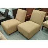 DONGHIA CHAIRS, a pair, each 62cm W x 81cm H x 84cm D, armless. (2)