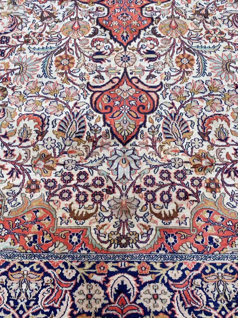 PURE SILK TEHRAN DESIGN CARPET, 270cm x 190cm. - Image 2 of 3