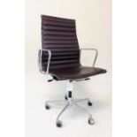 ICF ALUMINIUM GROUP CHAIR, 112cm H, by Charles and Ray Eames.