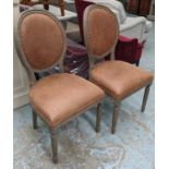 SIDE CHAIRS, a pair, French style, 100cm H.