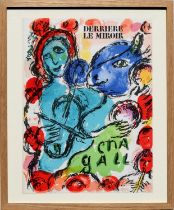 MARC CHAGALL (Russian/French 1887 ? 1985) 'Violinist', 1972, original lithograph for Derrière Le