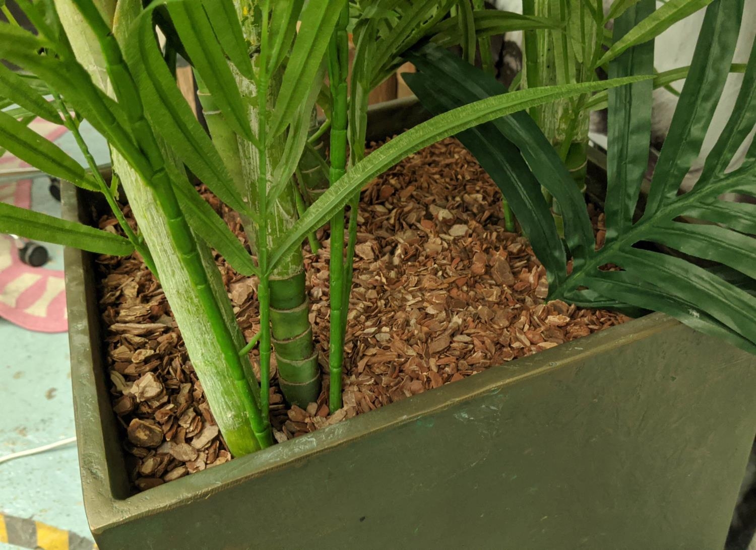 FAUX ARECA PALM DISPLAYS, potted, 170cm H. - Image 2 of 2