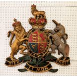 ARMORIAL WALL RELIEF PLAQUE, 70cm x 77cm H, resin.