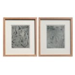 DAVID JONES CH, CBE (Welsh, 1895?1974), a pair of copper engravings, suite: 'The Rime of Ancient