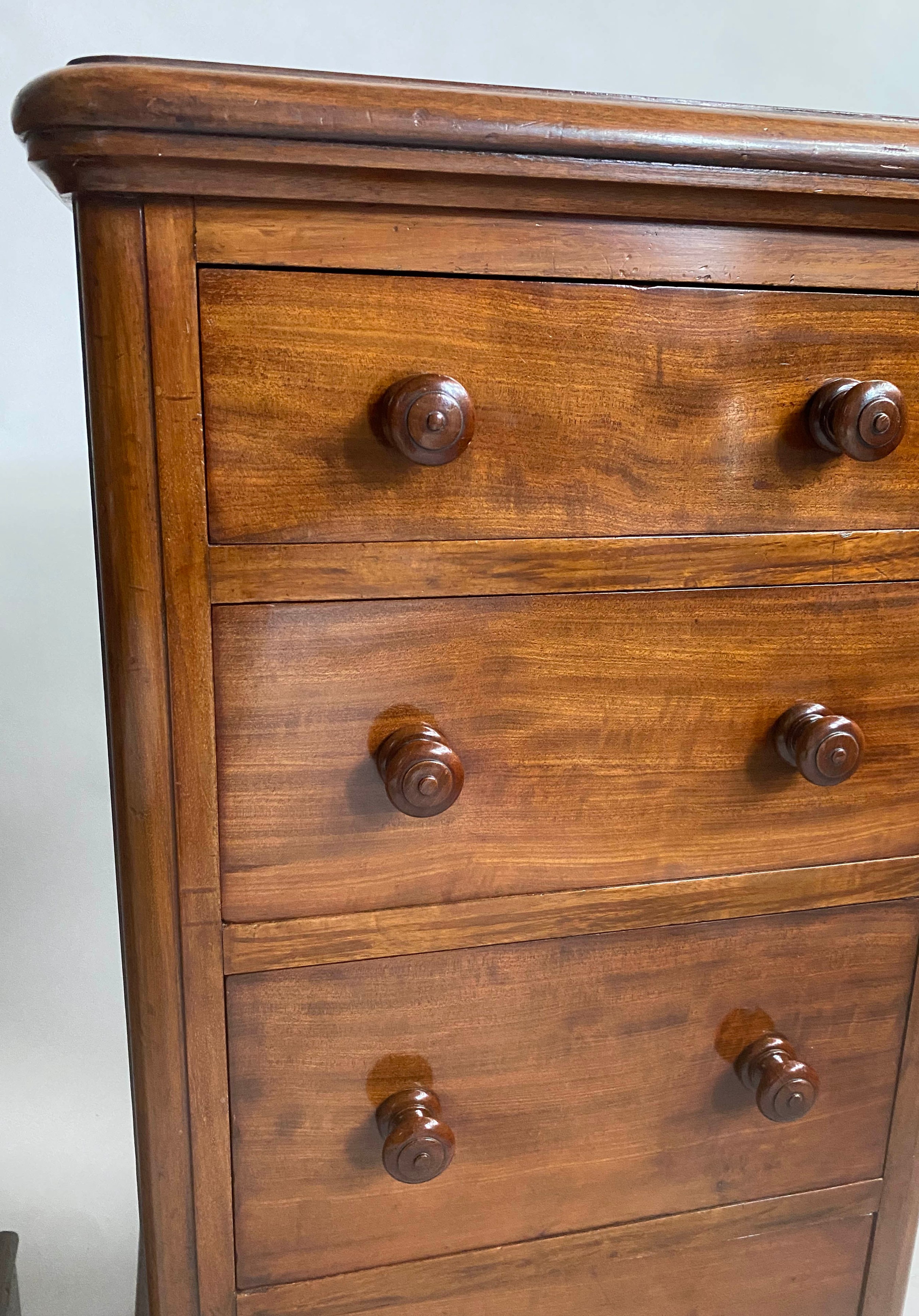 BEDSIDE CHESTS, a pair, Victorian mahogany each adapted with four drawers, 45cm x 34cm x 83cm H. (2) - Image 2 of 9