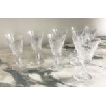 WATERFORD CRYSTAL GLASSES, a set of eight, Kenmore wine glasses. (8)