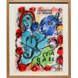 MARC CHAGALL (Russian/French 1887 ? 1985) 'Violinist', 1972, original lithograph for Derrière Le