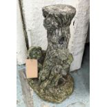 GARDEN STATUARY, a set of two, differing, 54cm at tallest. (2)