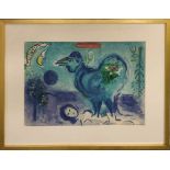 MARC CHAGALL, 'Paysage Au Coq' (Landscape with Rooster), published Derriere le Miroir, 107-108,1958,