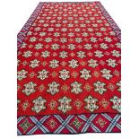 ANTIQUE PORTUGUESE CARPET, 440cm x 220cm.