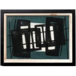 ROGER HILTON, CBE (British, 1911?1975) 'Abstract in green and black', for Porthia prints,