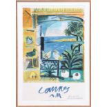 PABLO PICASSO (Spanish, 1881 - 1973) 'Cannes AM', original lithographic poster by Mourlot for the