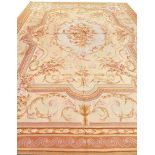 FINE AUBUSSON SAVONNERIE DESIGN CARPET, 370cm x 270cm.