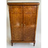 SIDE CABINET, late 19th century French thuya and gilt metal mounted with two doors (shelved) and