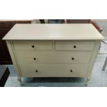 LAURA ASHLEY CHEST, cream, 109cm x 46cm x 84cm H.