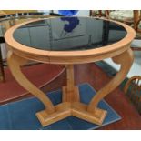 LOW TABLE, 75cm diam. x 60.5cm H, vintage French.