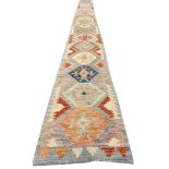 ANATOLIAN KILIM LONG RUNNER, 687cm x 60cm.