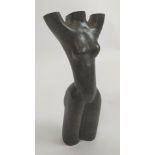 NHAMO CHAMUTSA (b.1979) 'Female Figure', carved serpentine marble, 28cms H.