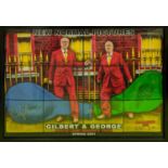 GILBERT & GEORGE (b.1948 and 1942) 'New Normal Pictures, white cube, masons yard', screenprint