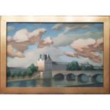 TONY PETERS, 'Paris', oil on canvas, 40cm x 60cm, signed framed.