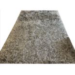 CONTEMPORARY SHAG PILE RUG, 300cm x 200cm.