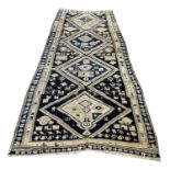 ANTIQUE TRIBAL RUNNER, 315cm x 127cm.