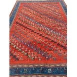 FINE PERSIAN GABBEH CARPET, 301cm x 217cm.