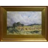 JAMES PRICE (British, active 1841-1895) 'Hay Harvest', watercolour, signed lower right, 40cm x 55cm,