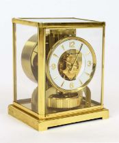 ATMOS CLOCK, mid 20th century, Jaeger Lecoultre, pendulum perpetual movement, in rectangular brass