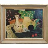 MID 20TH CENTURY, after Georges Braque, 'Nature Morte Aux Cerises', oil on board, 37cm c 47cm,