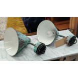 ORSJO BELYSNING TRATTEN WALL LAMPS, a pair, by Jakobsson, 22cm x 22cm x 32cm. (2)