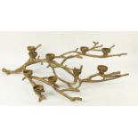 TABLE 'TREE BRANCH' CANDLE HOLDERS, two similar 85cm. (2)