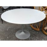 KNOLL TULIP DINING TABLE BY EERO SAARINEN, 120cm diam x 73cm H.