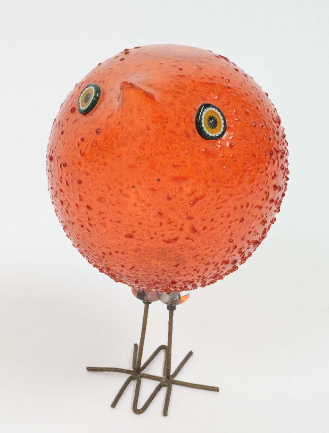 ALESSANDRO PIANON PULCINO GLASS BIRD, early 1960's Italian Murano art glass, by Vetreria Vistosi, - Image 2 of 4