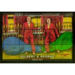 GILBERT & GEORGE (b.1948 and 1942) 'New Normal Pictures, White Cube, Masons Yard', screenprint