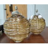 WILLIAM YEOWARD NERYS TABLE LAMPS, a pair, 40cm H. (2)