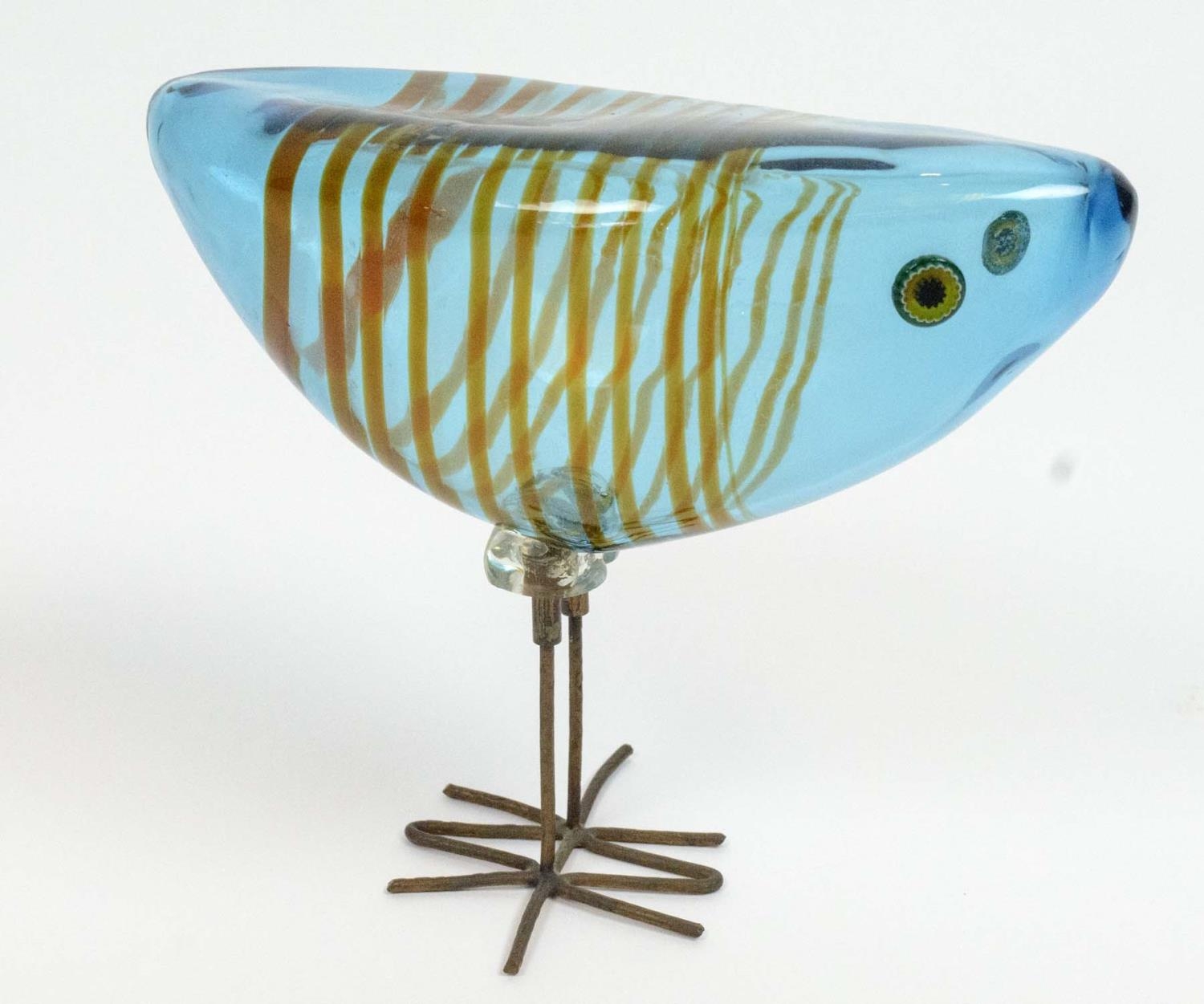 ALESSANDRO PIANON PULCINO GLASS BIRD, early 1960's Italian Murano art glass by Vetreria Vistosi, - Image 3 of 4