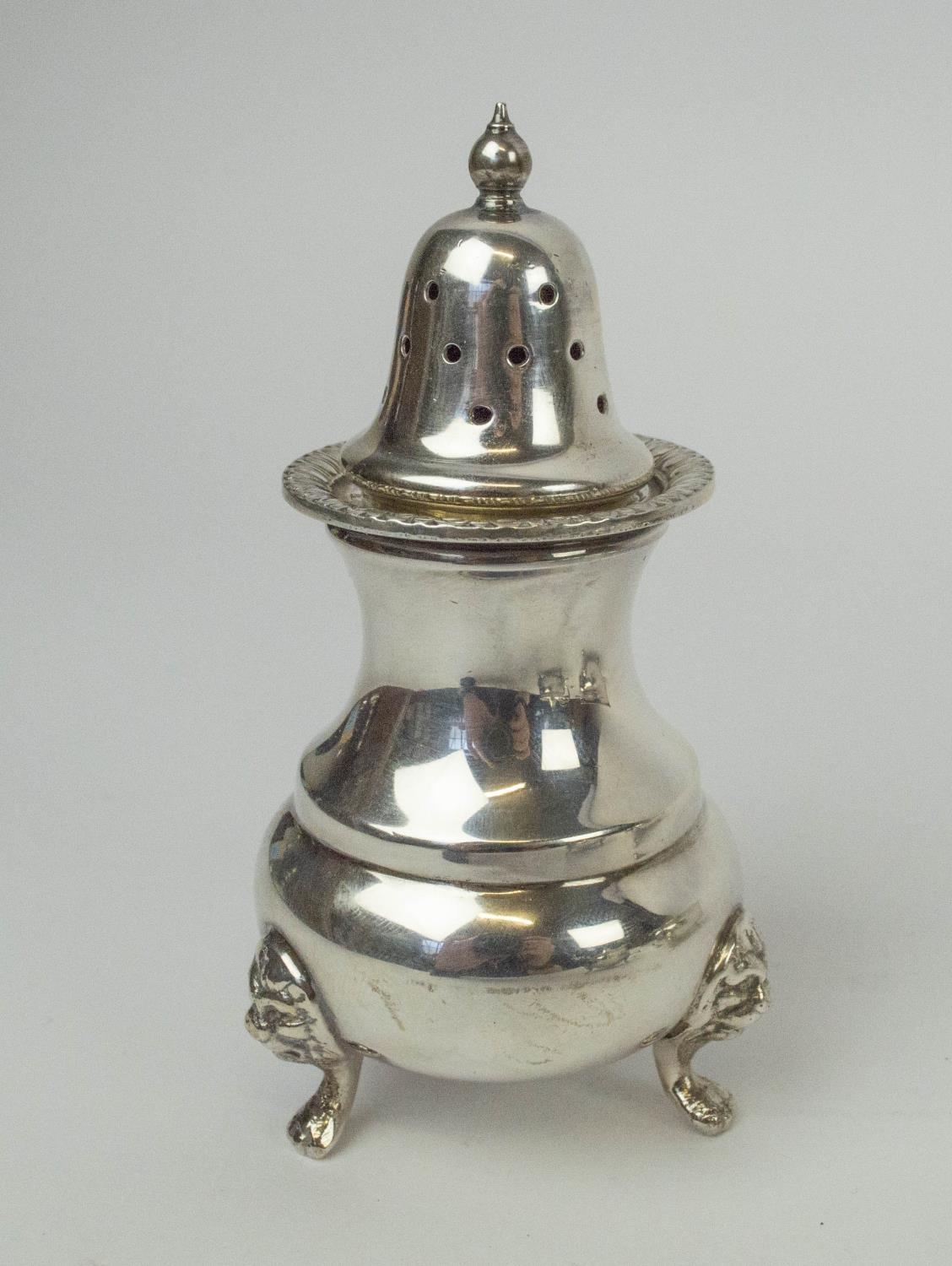 COLLECTION OF SILVERWARE, comprising condiment set including mustard pot, salt cellar and - Image 4 of 16