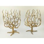 TABLE 'TREE BRANCH' CANDELABRA, four similar 49cm H. (4)