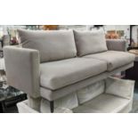 CAMERICH NOTTING SOFA, 225cm W, grey velvet upholstery.