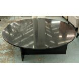 LOW TABLE, 140cm diam x 43cm H, contemporary marble design.