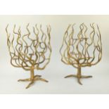 TABLE 'TREE BRANCH' CANDELABRA, four similar 49cm H, one of a different colour. (4)