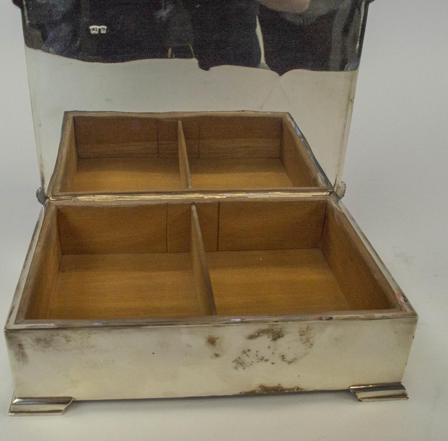 COLLECTION OF SILVERWARE, comprising condiment set including mustard pot, salt cellar and - Image 8 of 16