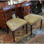 DINING CHAIRS, a set of six, Regency period, circa 1815, mahogany, including two carver chairs