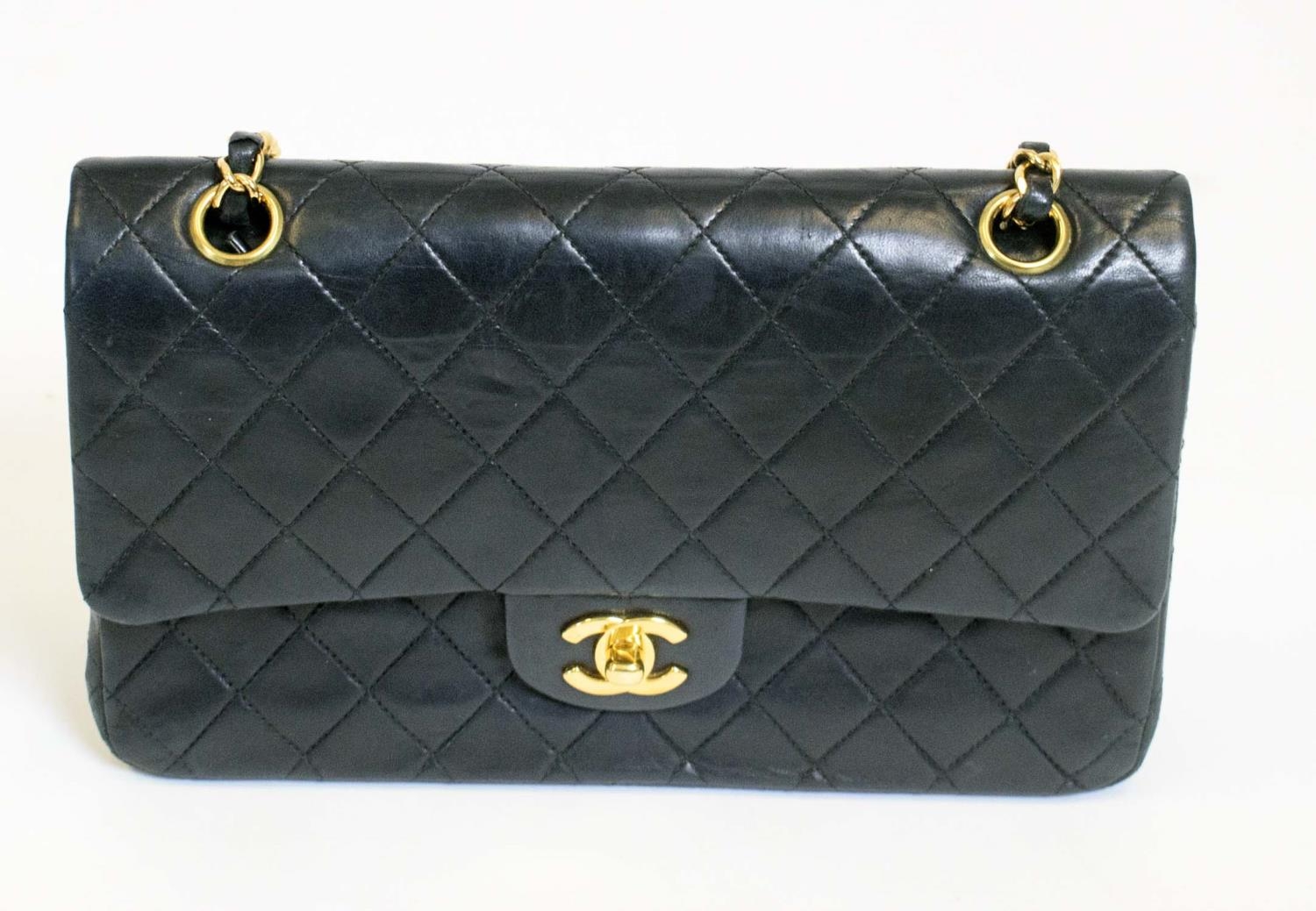 CHANEL FLAP BAG, with front double flap closure, quilted effect and gold hardware, chain and leather - Image 2 of 13