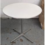 FRITZ HANSEN A622 CAFE TABLE, by Arne Jacobsen, 70cm x 75cm.