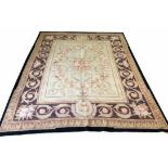 SAVONNERIE DESIGN SOUMAK CARPET, 305cm x 248cm.