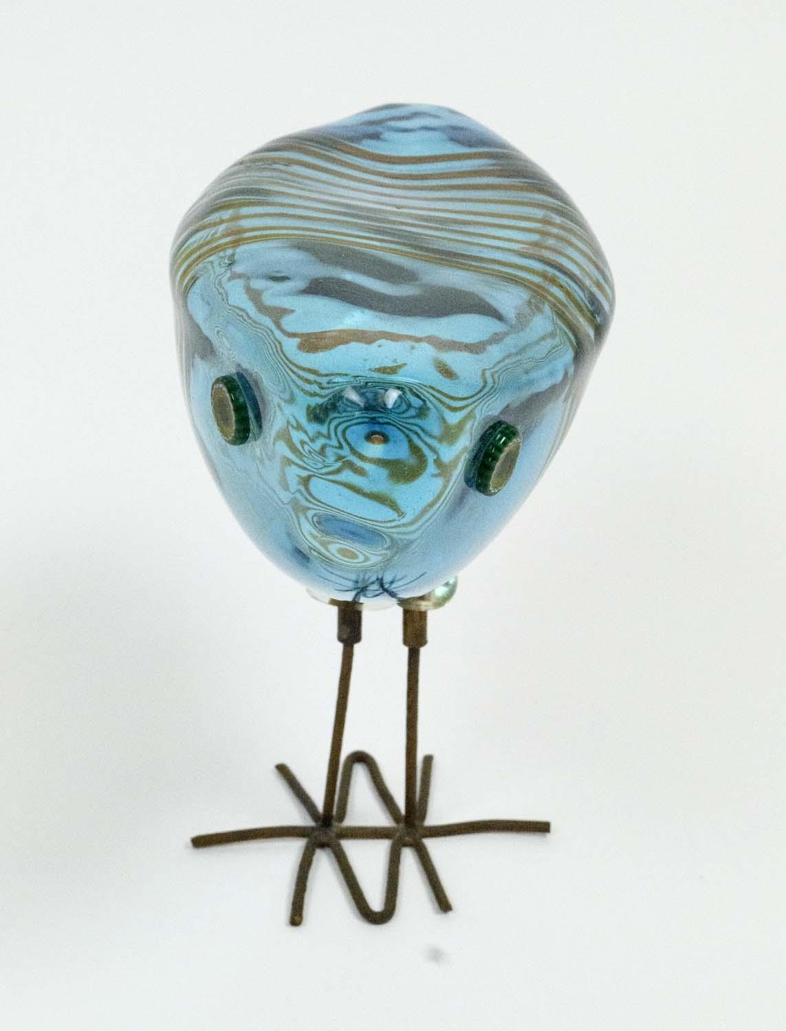 ALESSANDRO PIANON PULCINO GLASS BIRD, early 1960's Italian Murano art glass by Vetreria Vistosi, - Image 2 of 4